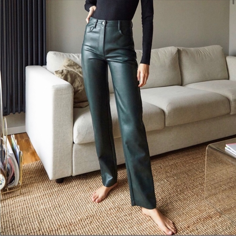 Aritzia Melina Regular Length Leather Pant